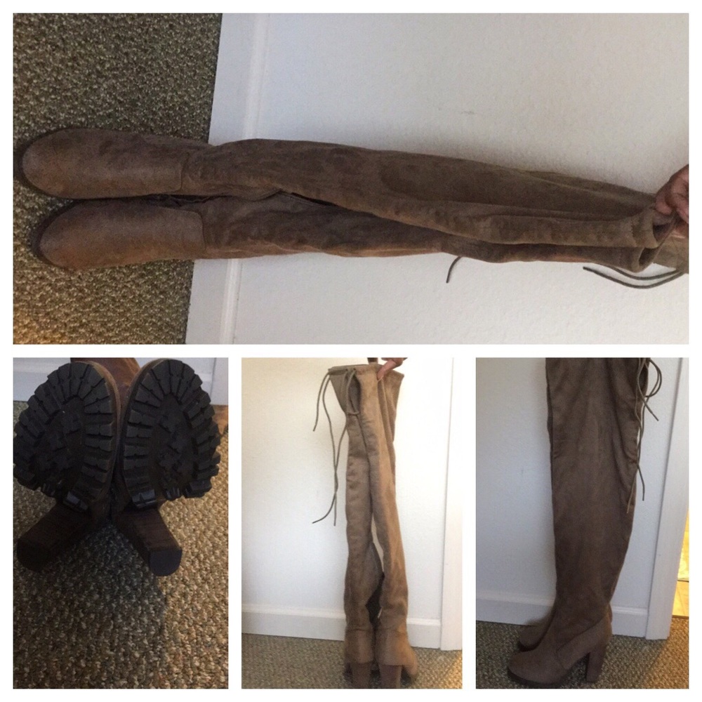 Beige boots