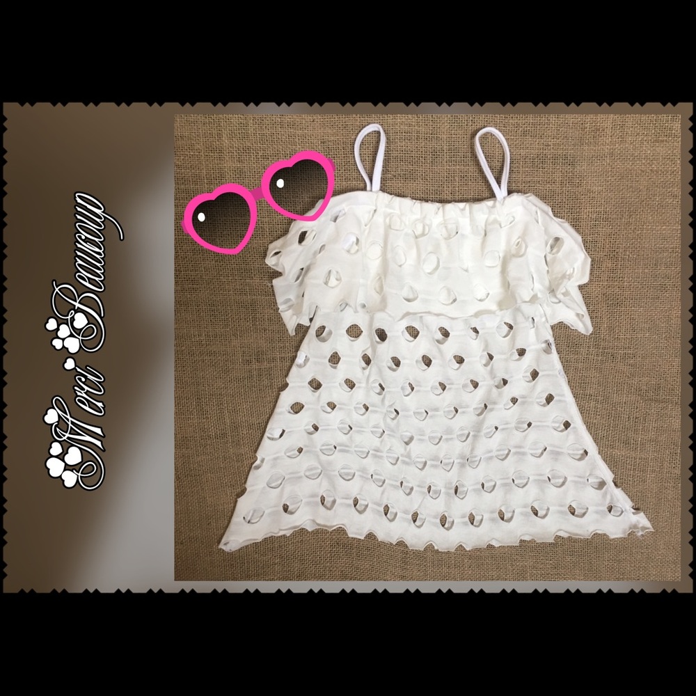 Off the shoulder summer cover up