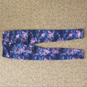 Lululemon floral print wunder under pants