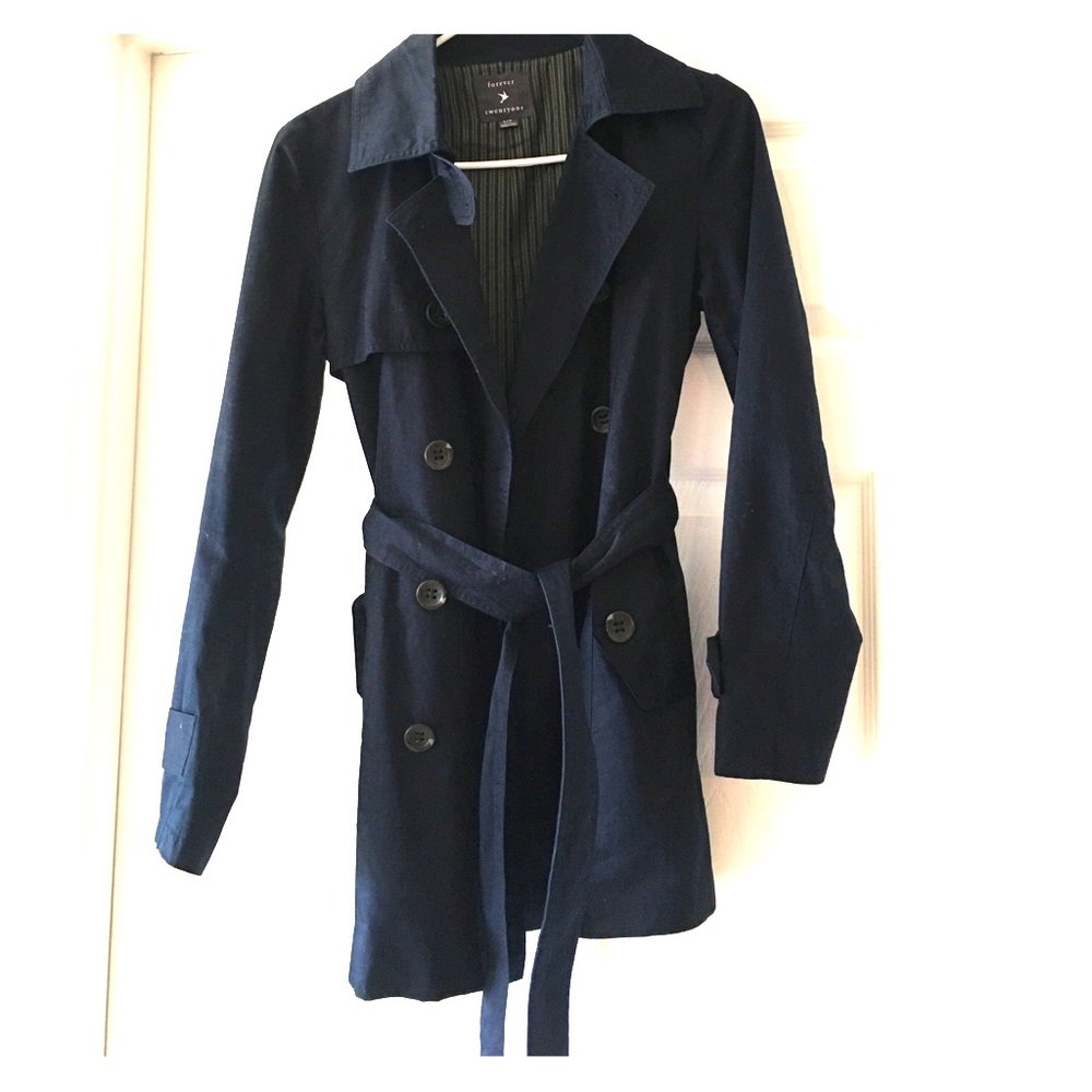 Navy blue jacket / trench coat