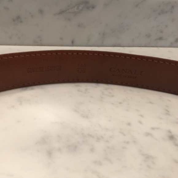 Men\'s White Canali Belt