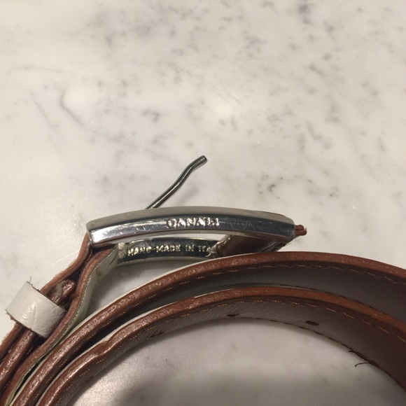 Men\'s White Canali Belt
