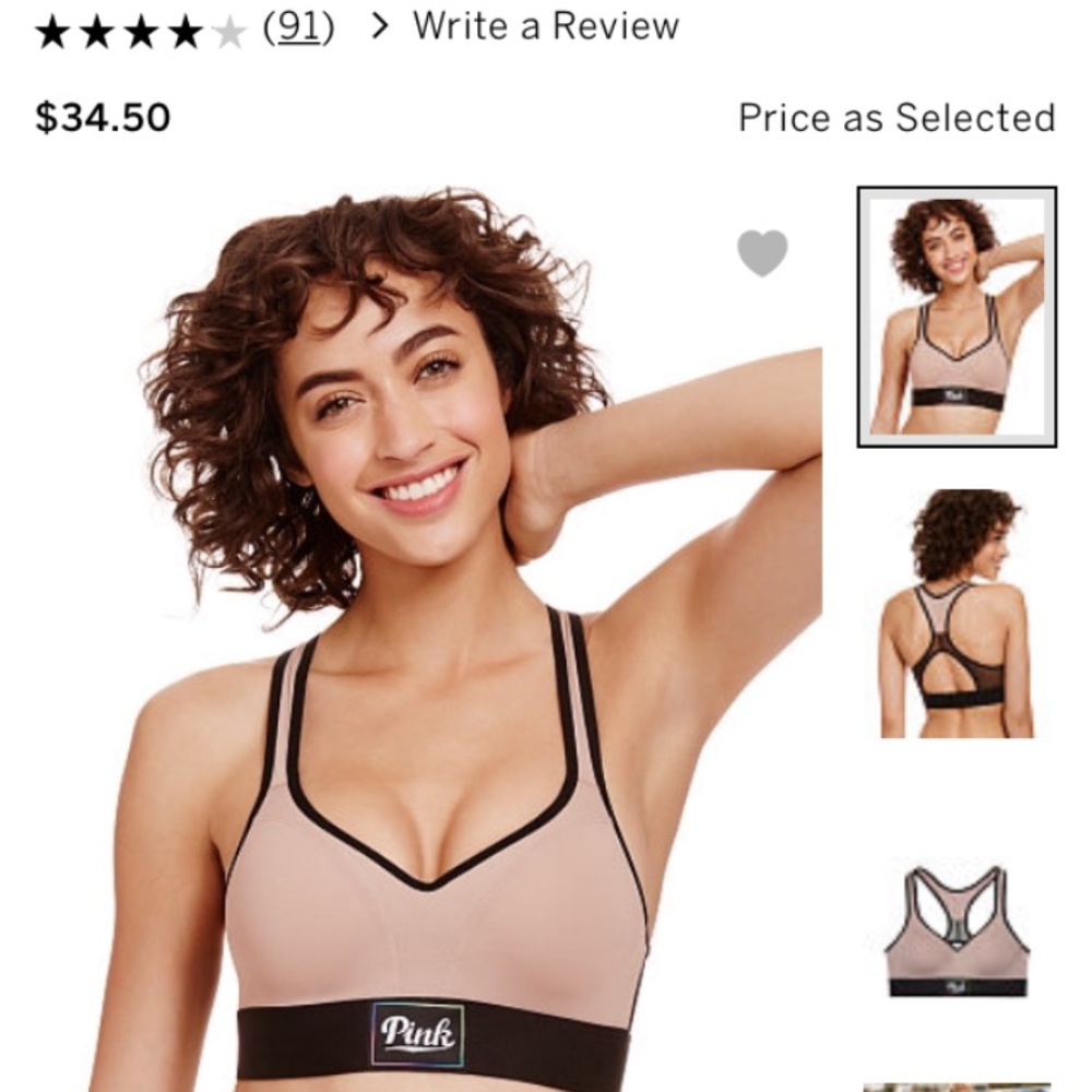 NEW PINK sports bra.