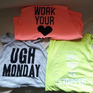 Sleeveless workout tee Bundle!