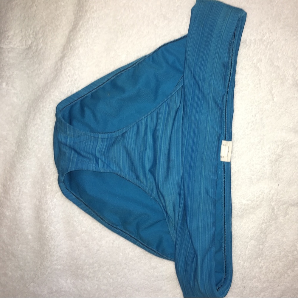 Blue bikini bottoms