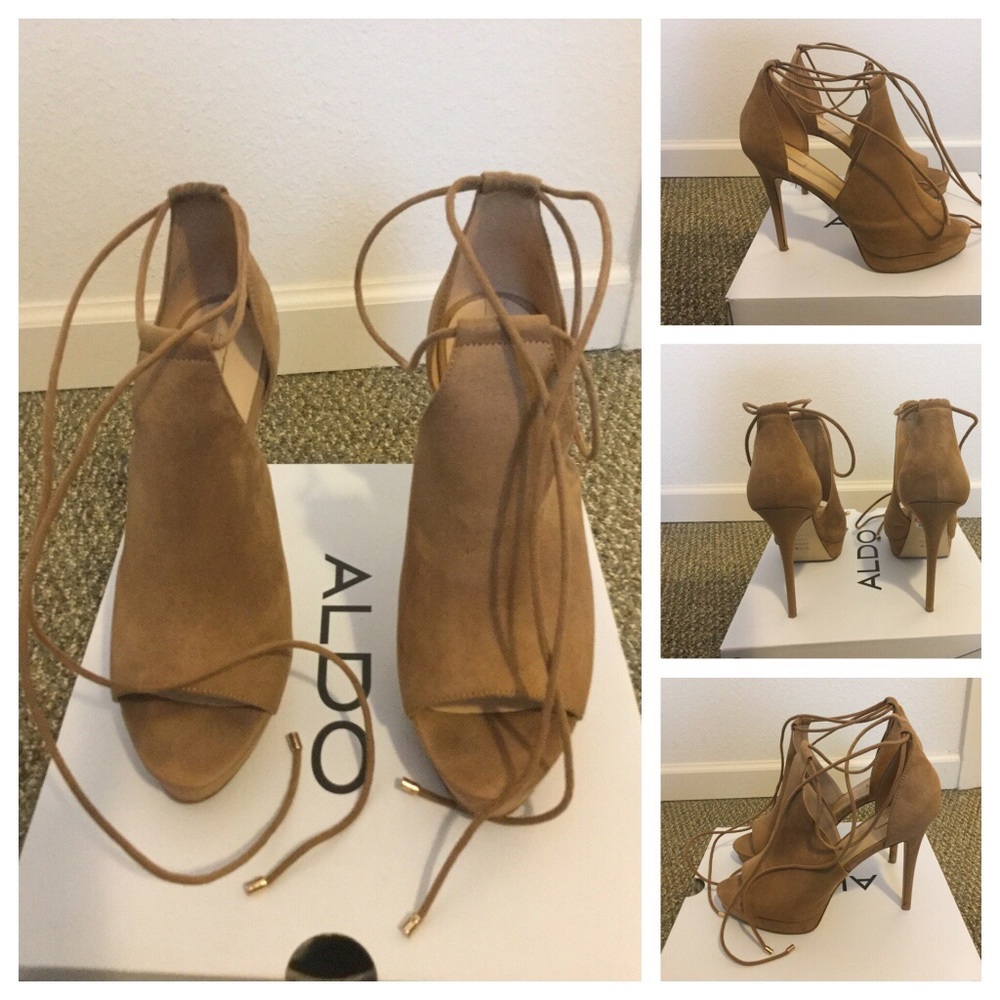 Tan Platform Heels