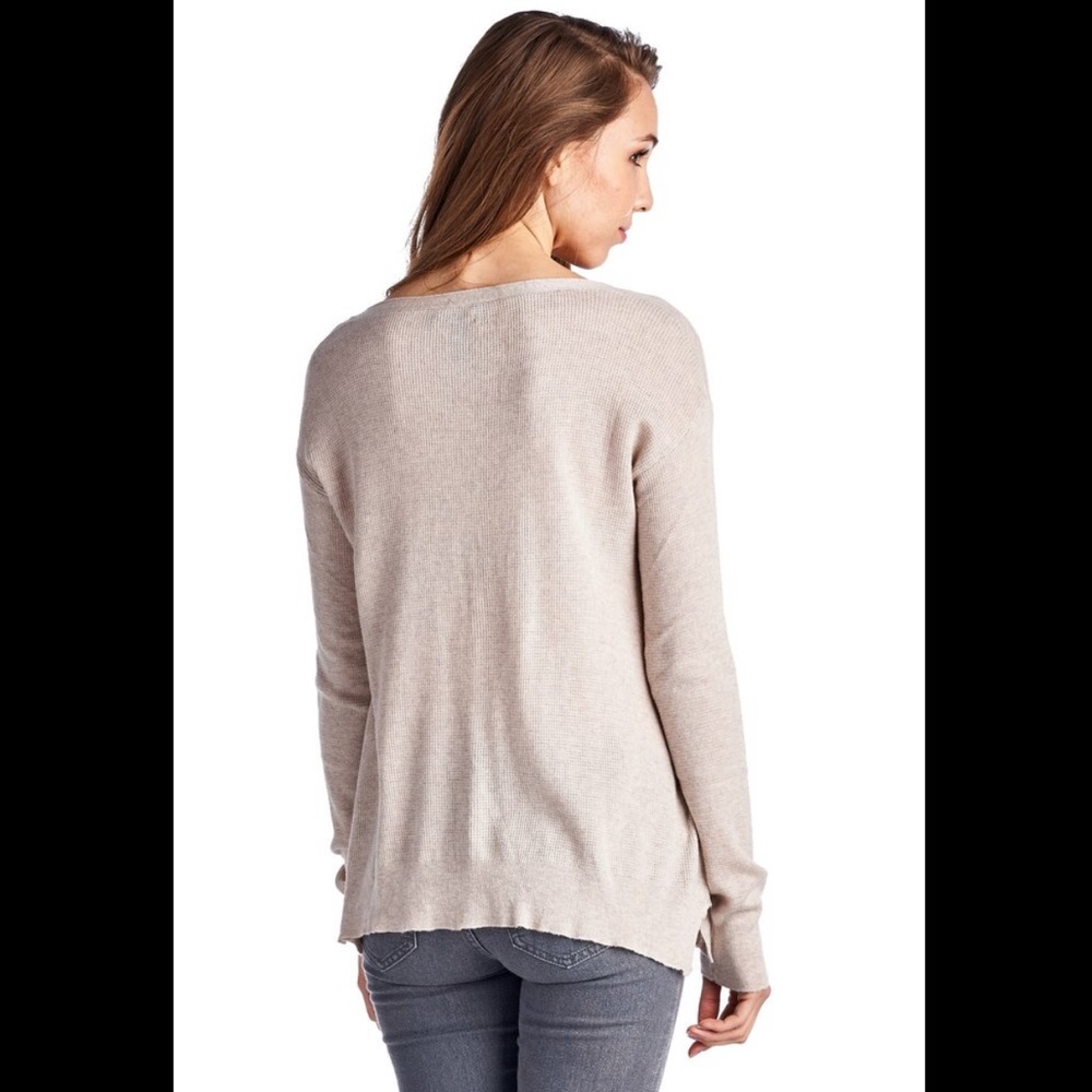 NWT Beige Thermal Cardigan - Picture 4 of 5