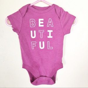 Old Navy 0-3 months Hot Pink Beautiful Onesie