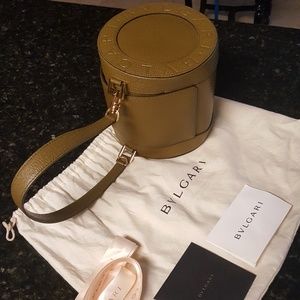 Olive Green  Bvlgari  Clutch  bag