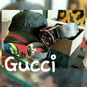Gucci, hat,belt,&watch