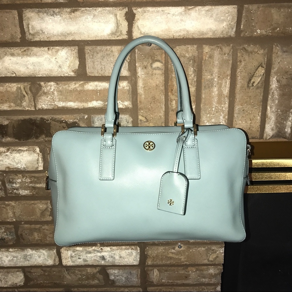 TORY BURCH SQUARE SATCHEL -LARGE SIZE-W/STRAP