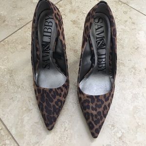 Sam & Libby Leopard Print Heels.