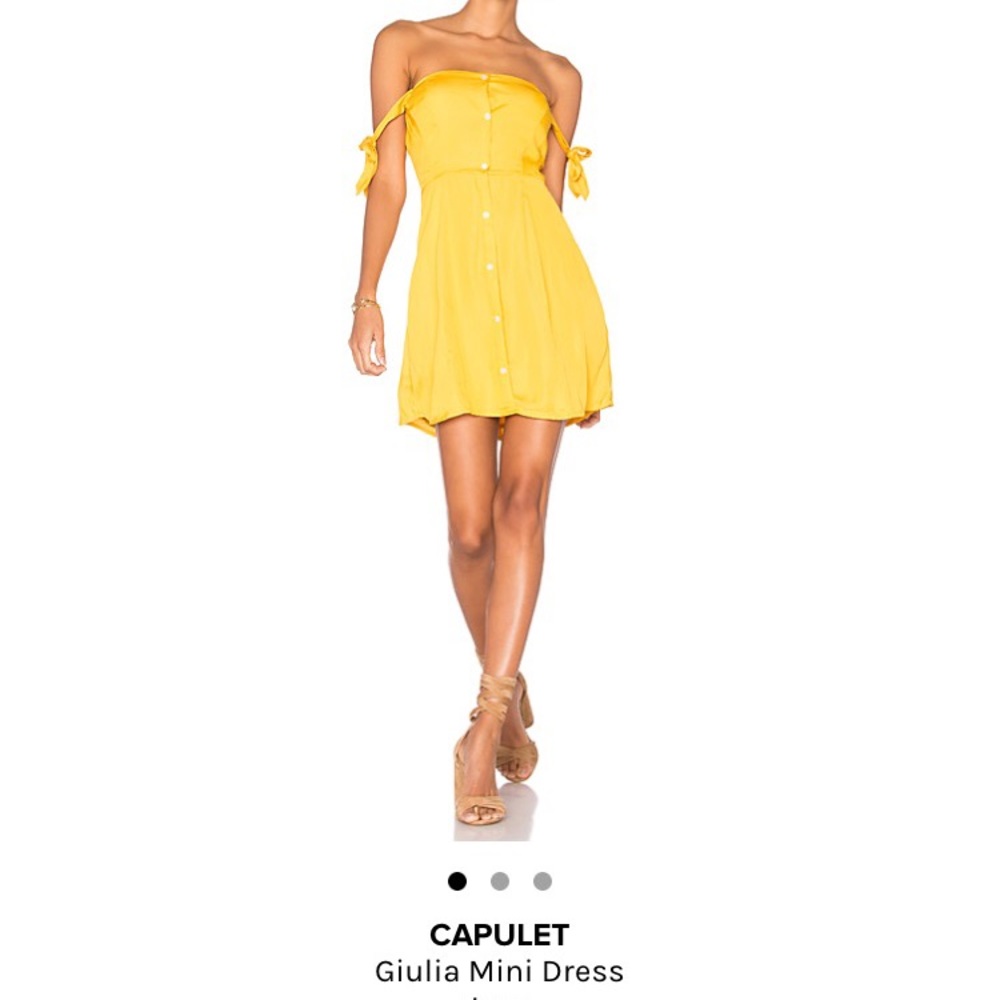 Yellow capulet giulia mini dress