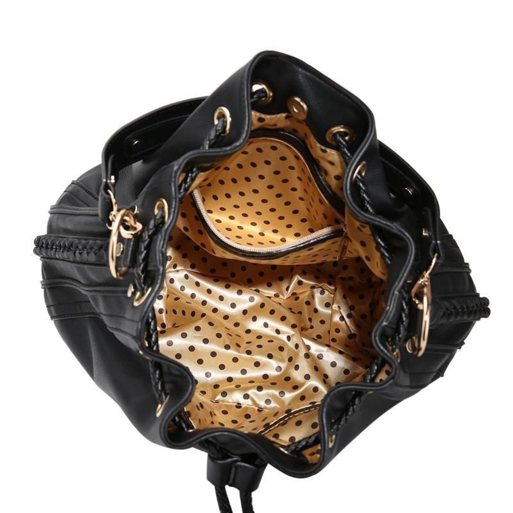 Melie Bianco Cyrus Black Handbag - Picture 3 of 5