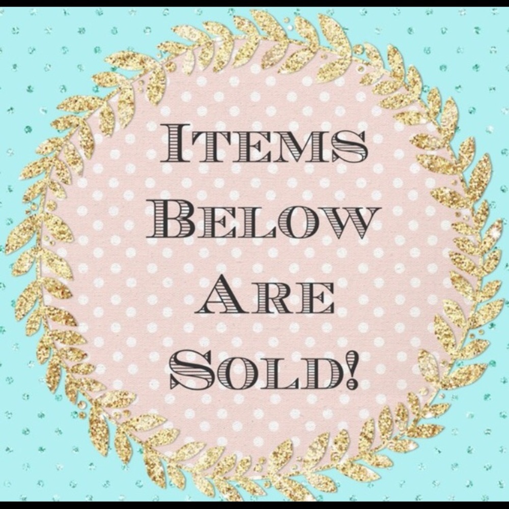 Items beyond this point are sold, happy poshing!