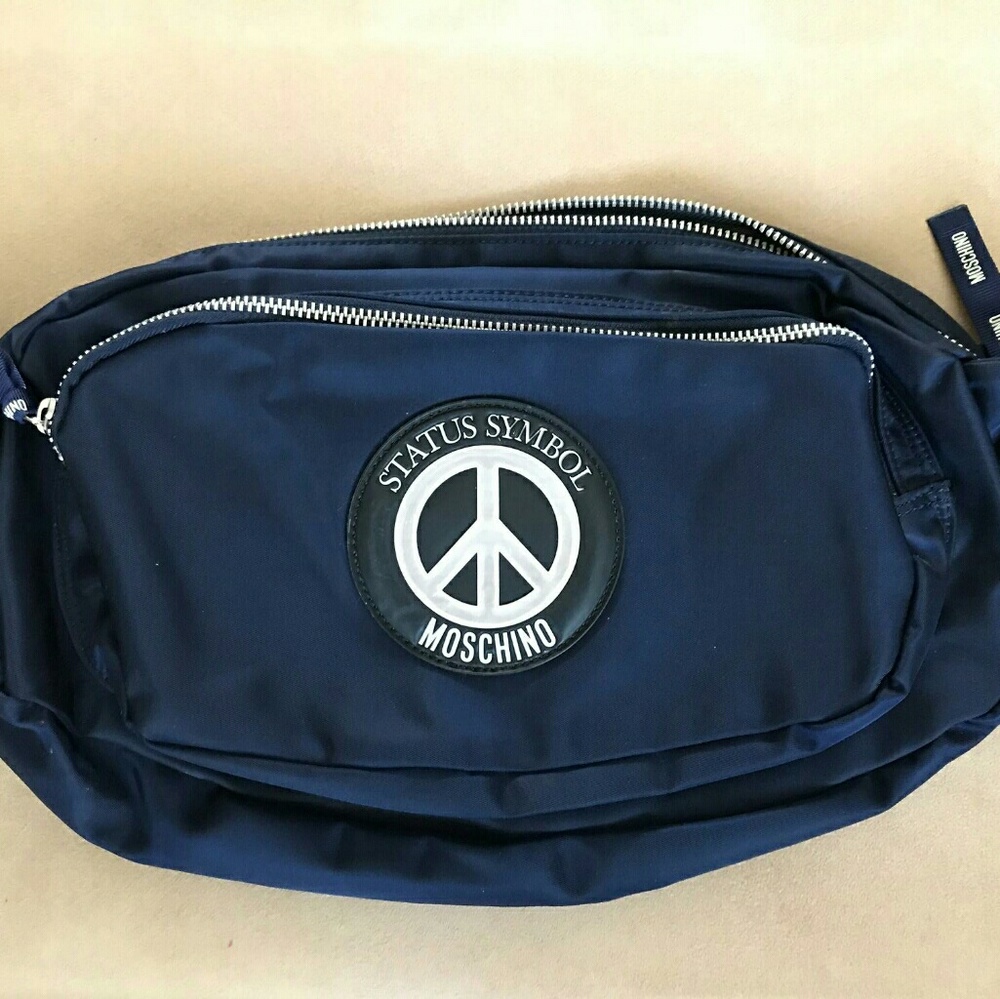 Vintage Navy Moschino Fanny Pack