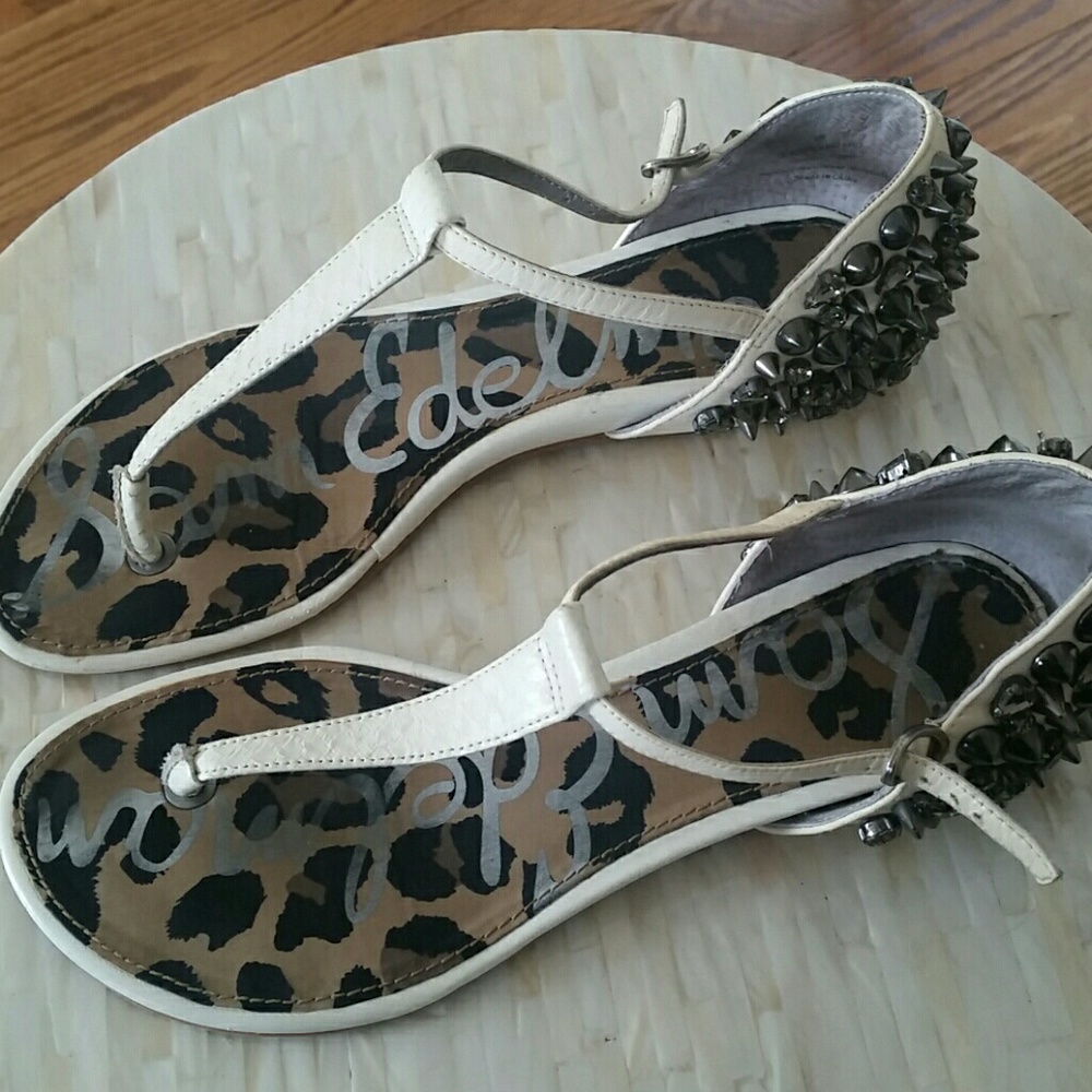 Sam Edelman Exie Leather Spike Sandals
