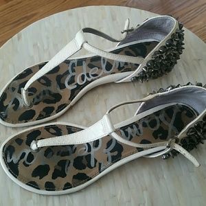 Sam Edelman Exie Leather Spike Sandals