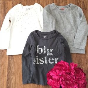❤️ Toddler Girl Shirts Bundle Sz 5/5T ❤️