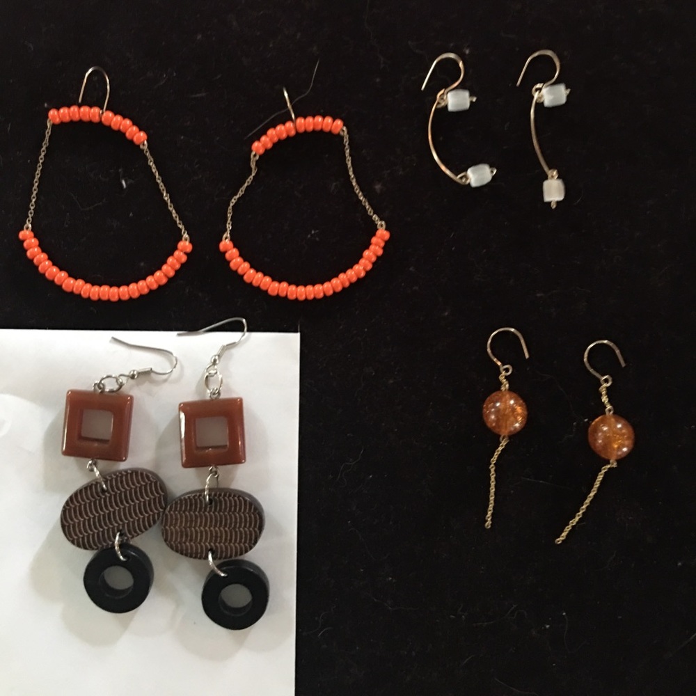4 pairs of Boho earrings