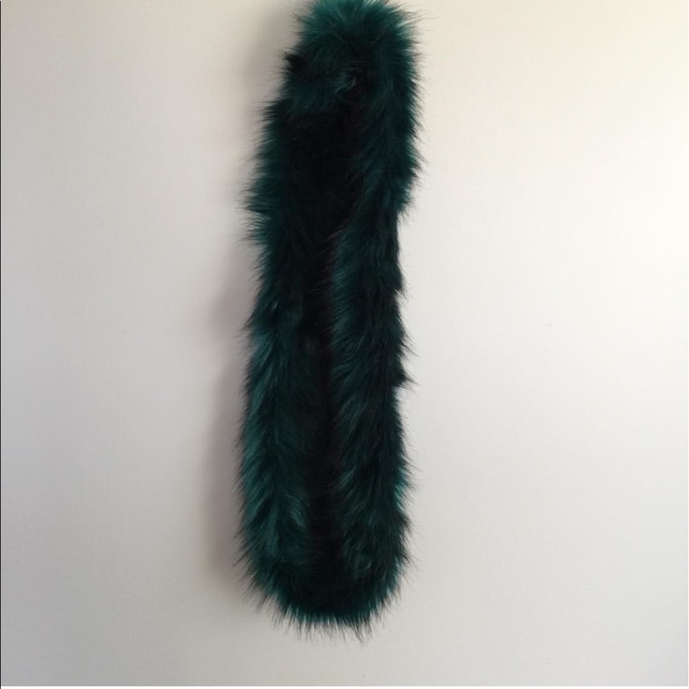 Faux fur infinity scarf