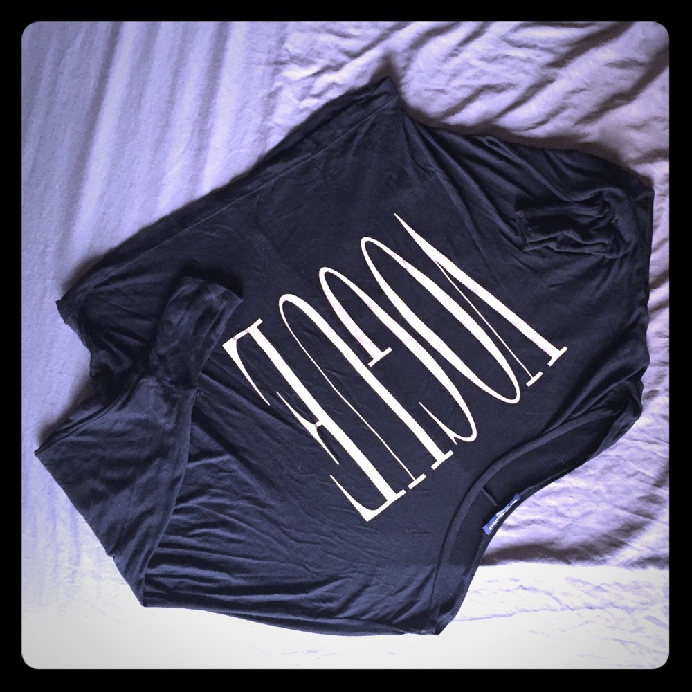 "Vogue" bat wing tee