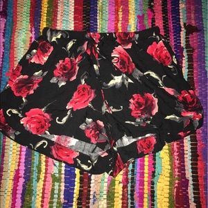 Brandy flower print flowey shorts