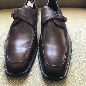 Aston Grey buckle loafers