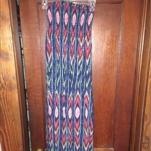 Patterned maxi dress XS