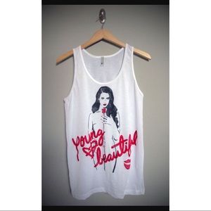 Lana Del Rey Young & Beautiful Tank Top