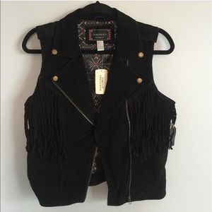 Forever 21 Fringe Vest