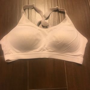 VSX white sports bra