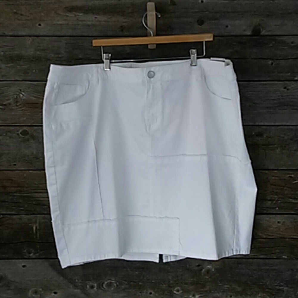 🆕Lane Bryant 28 Skirt Patchwork in Summer White