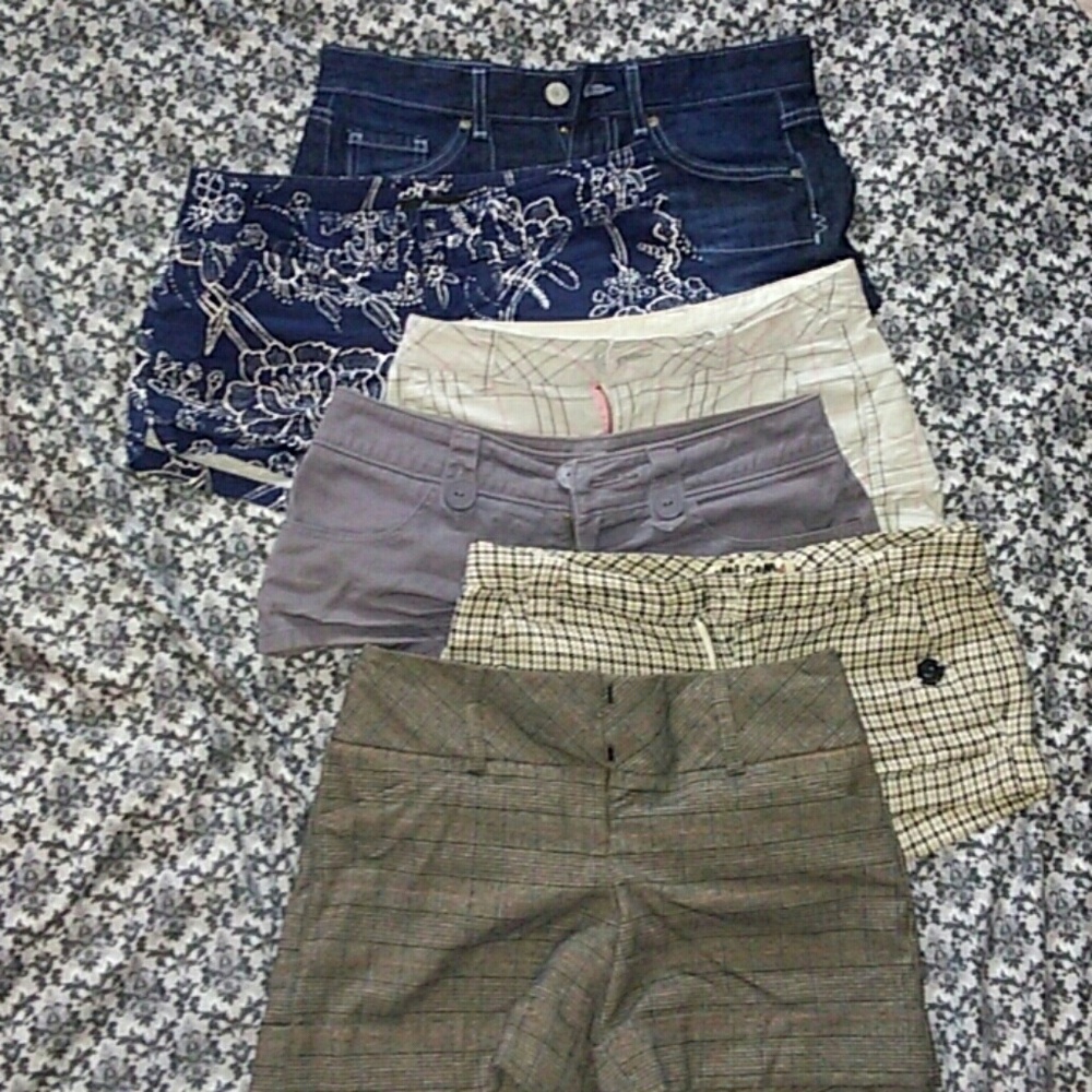 6 Cute Shorts Bundle sizes 00-1
