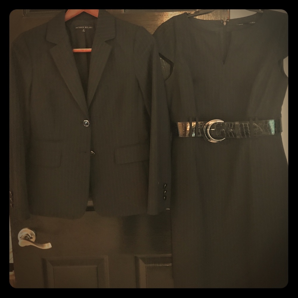 Antonio Melani pin stripe dress and jacket