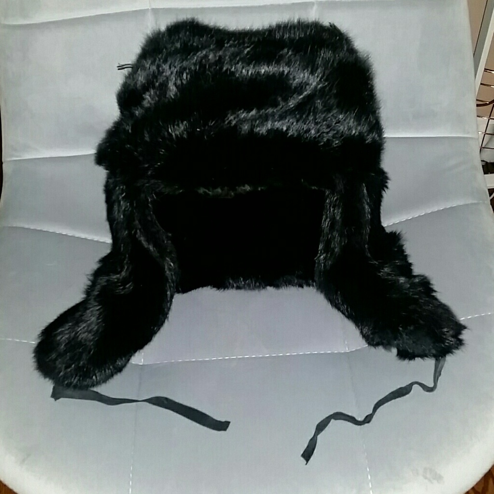 Saks 5th Real Rabbit Fur Hat (Ushanka)