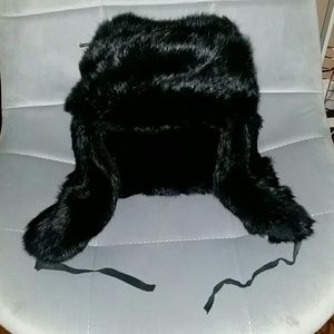 Saks 5th Real Rabbit Fur Hat (Ushanka)