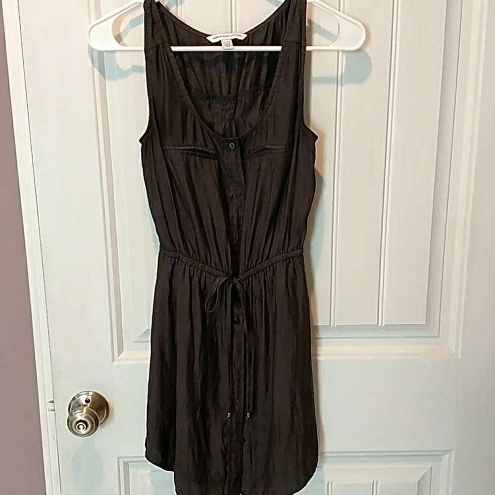 American Eagle tank top dress, charcoal gray.