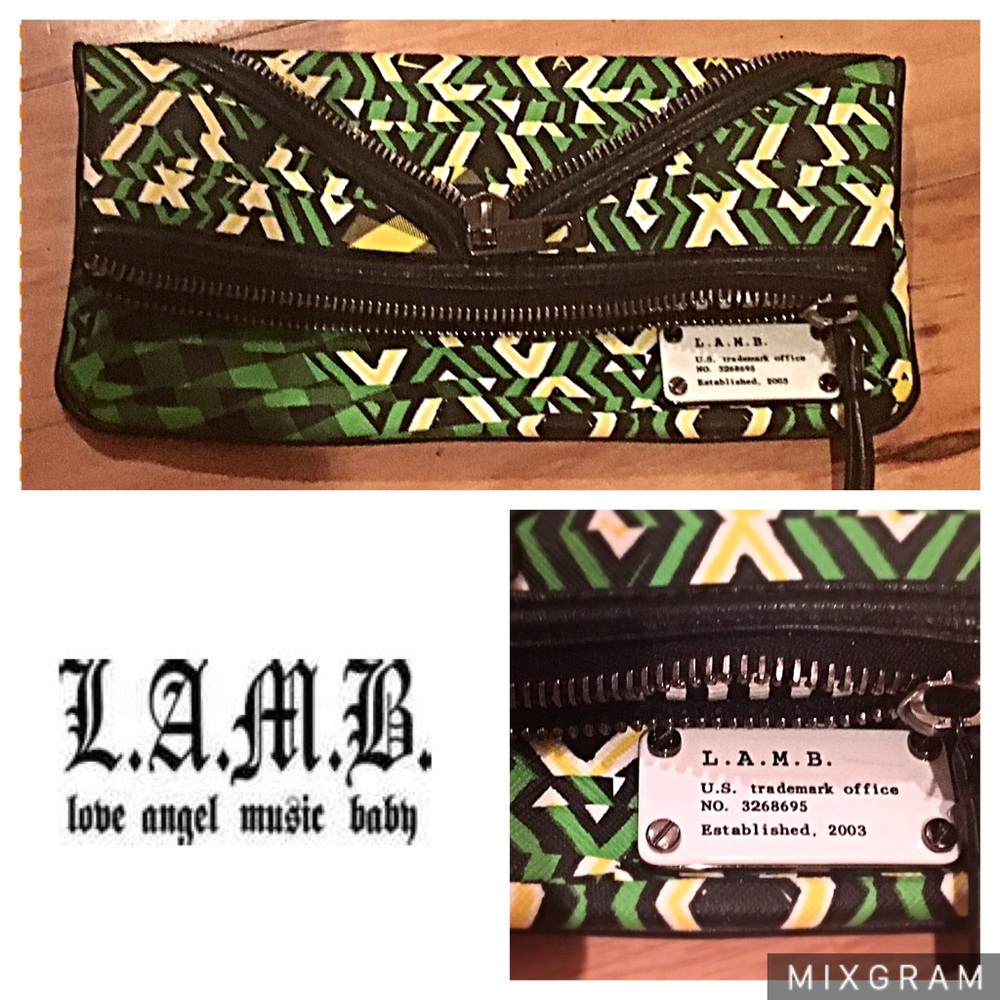 L.A.M.B. Haughton Signature Leather Clutch