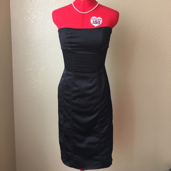 bebe Dresses & Skirts - Bebe black strapless dress small