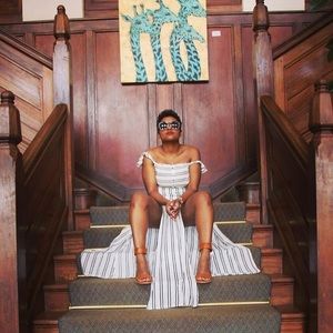 Double Spilt Maxi Dress