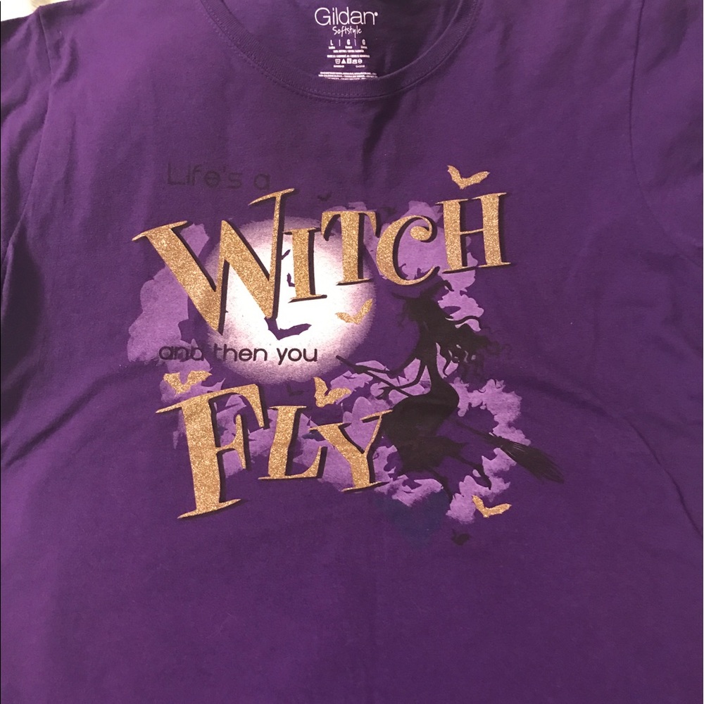 Purple festive Halloween T-shirt