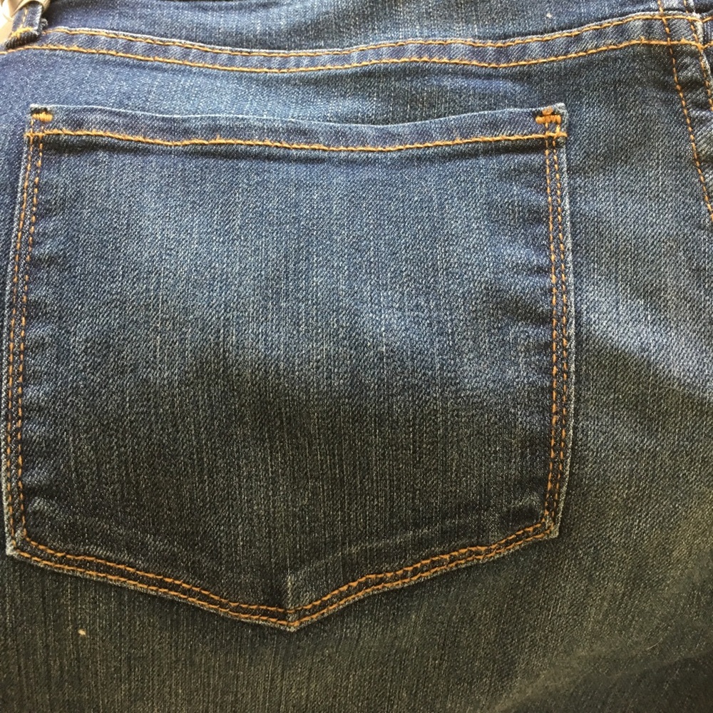 SOLD💛NEW NYDJ dark denim Capri wide leg blue jean - Picture 5 of 5