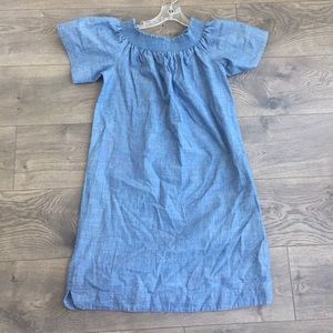 J Crew Denim/ Chambray off the shoulder dress