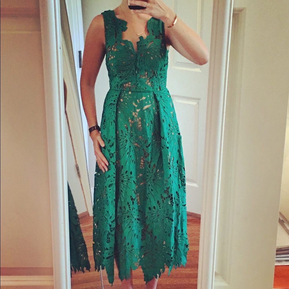 Tracy Reese Amazon Laser Cut Dress