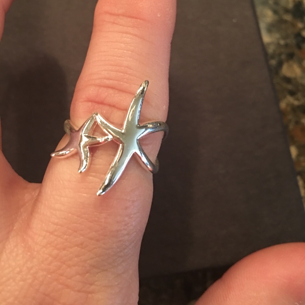 Double Starfish Ring. Ss - image 1