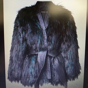 BALMAIN X H&M FUR LEATHER JACKET