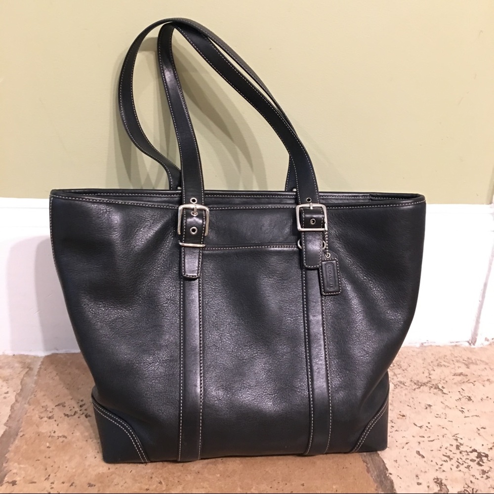 Authentic X Large Coach Tote Handbag Purse