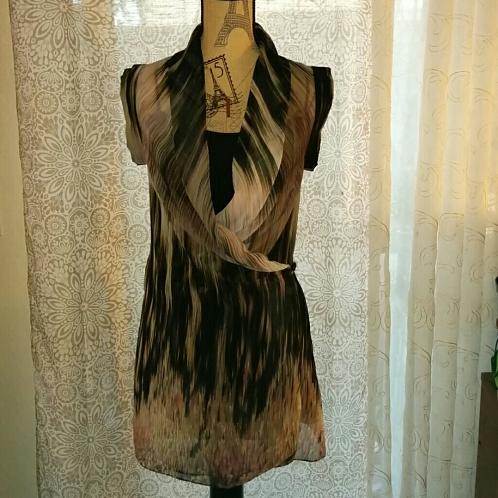 Ted Baker Wrap Tunic Dress w/ Slip