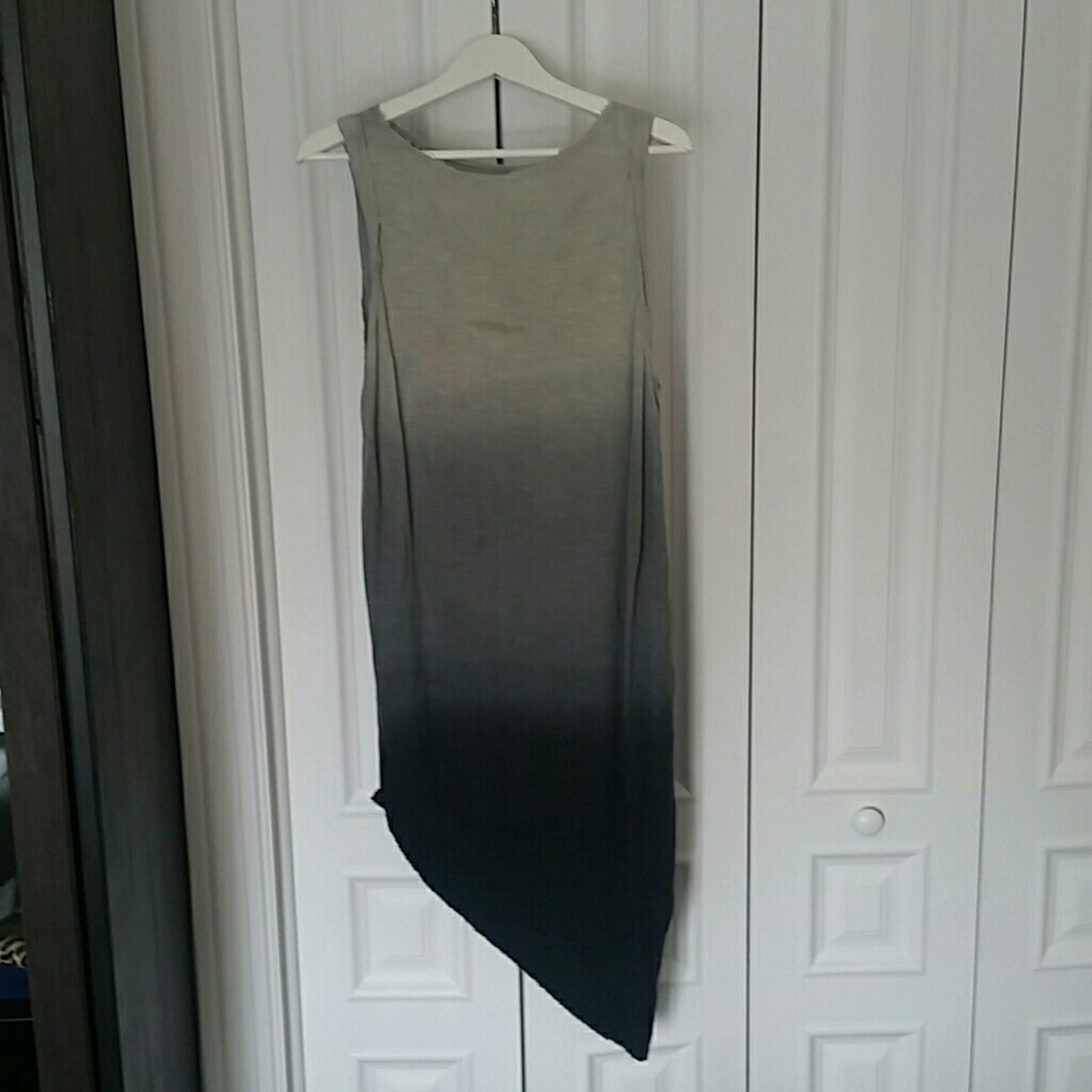 UO Ecote Ombre Dipped Asymmetrical Hem Dress